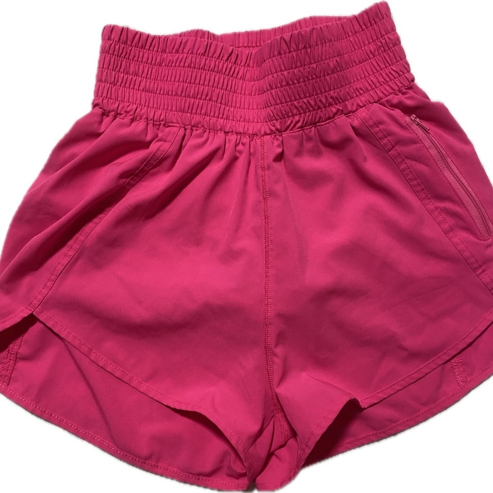 B High-Waist Pink Athletic Shorts XS